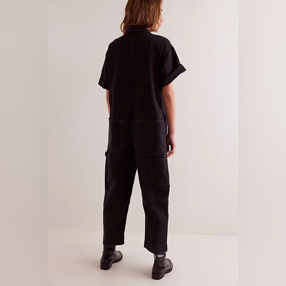 NWT FREE PEOPLE WE THE FREE Golden Days Denim Jumpsuit | Empire State MSRP $148 - Picture 2 of 8